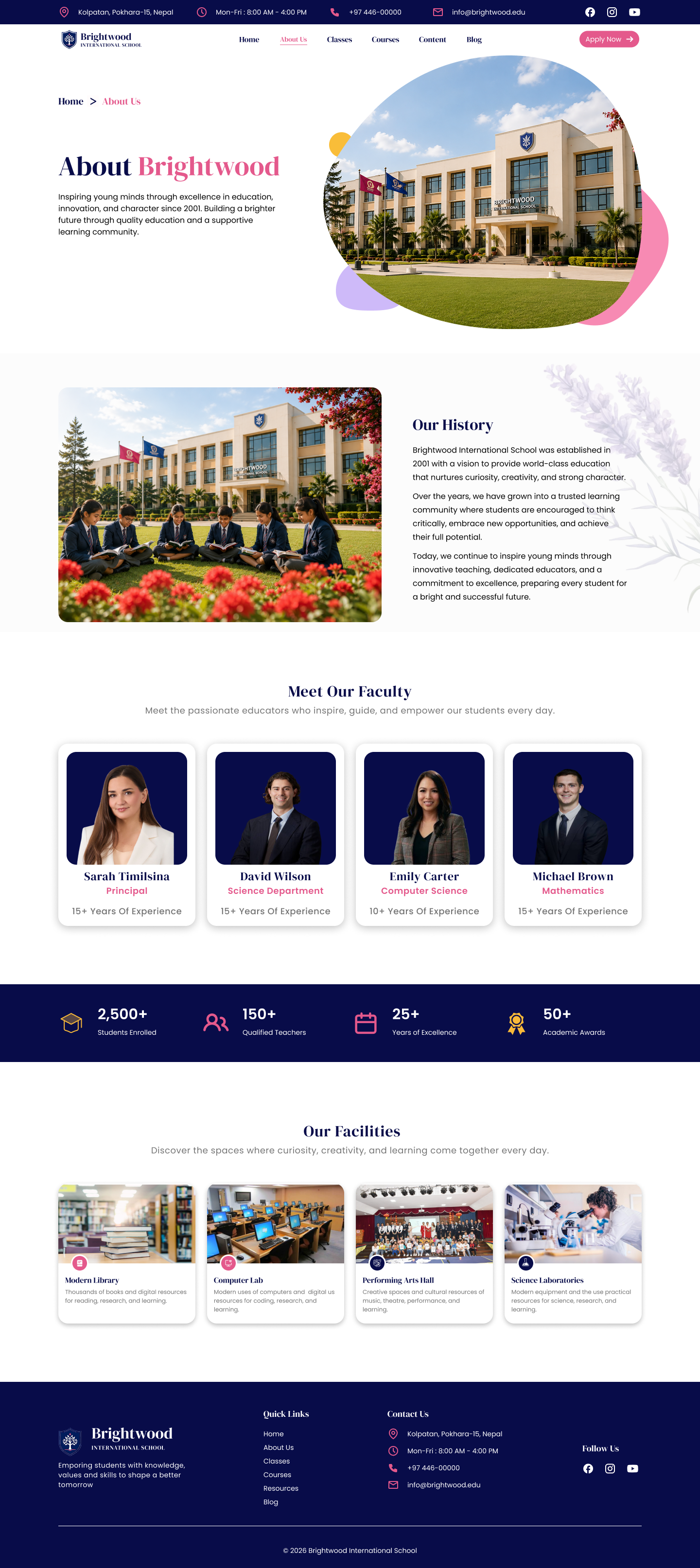 School Website About